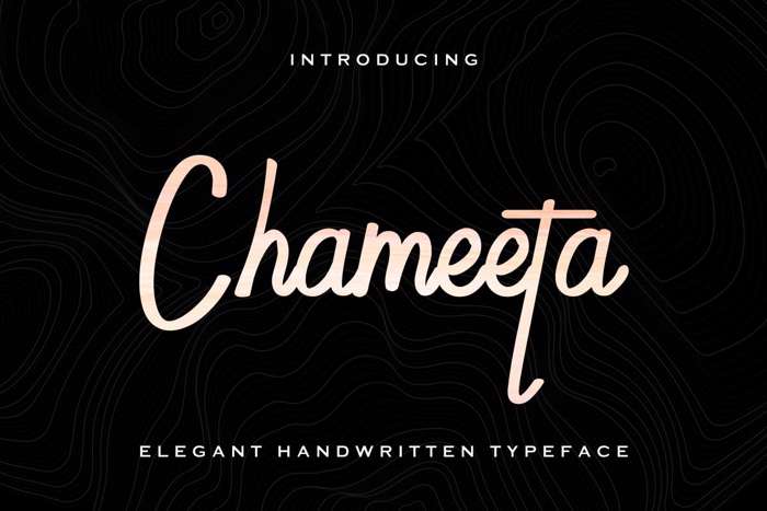 Chameeta Font poster