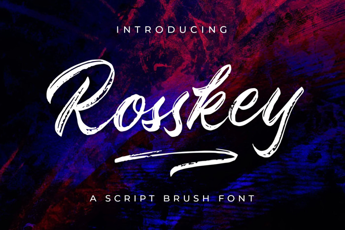 Rosskey Font poster