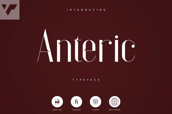 Anteric Font poster