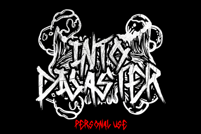 Into Disaster Font poster