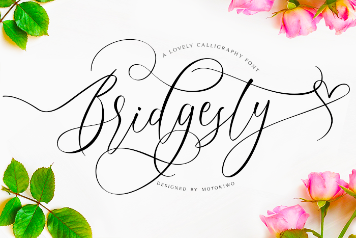 Bridgesty Font poster