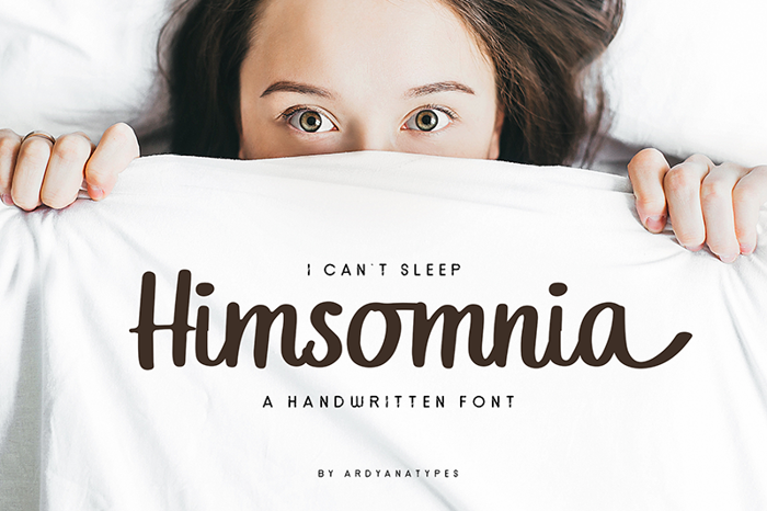 Himsomnia Font poster