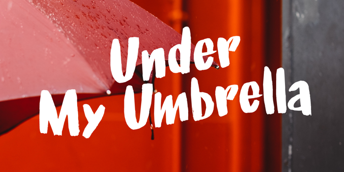 Under My Umbrella DEMO Font poster