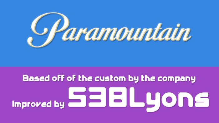 Paramountain Font poster