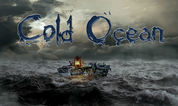 Cold Ocean Font poster