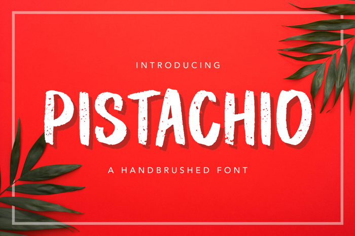 Pistachio Font poster
