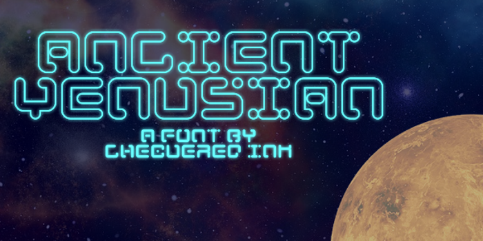 Ancient Venusian Font poster
