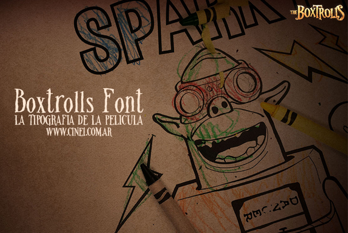 Boxtrolls Font poster