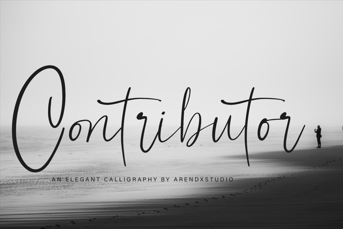 Contributor Font poster