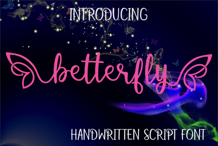 betterfly Font poster