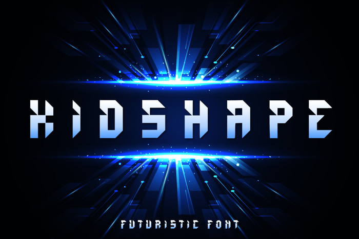 Kids Shape Font poster