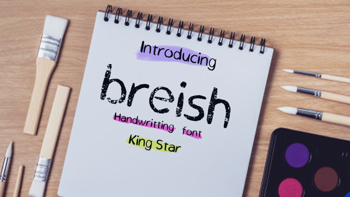 Breish Font poster