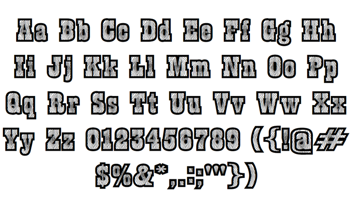 Burris Font poster