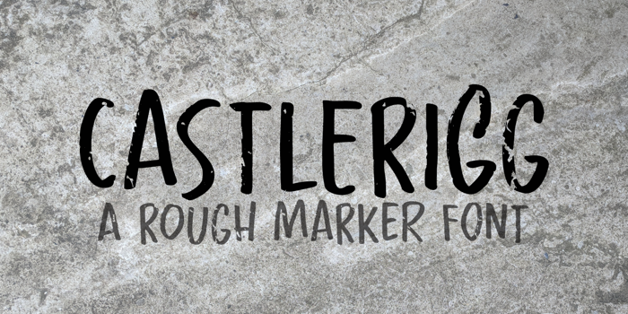 Castlerigg Font poster