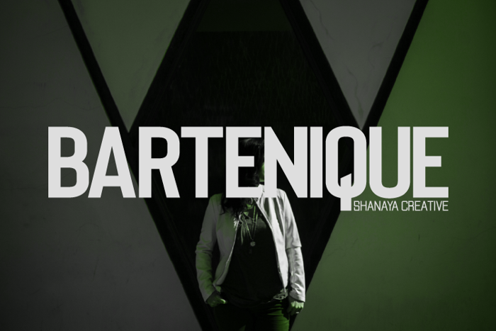 Bartenique Font poster