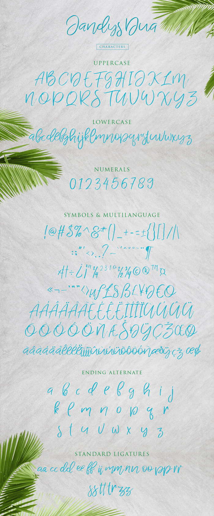 Jandys dua Font poster