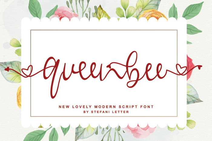 queenbee Font poster
