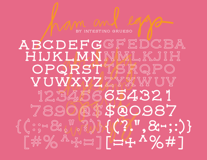 font5 Font poster