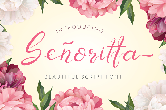 Senoritta - Beautiful Script Font poster