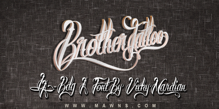 Brother Tattoo Font poster