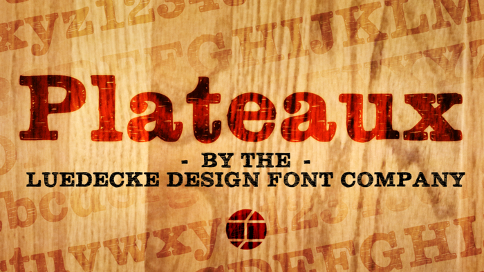 Plateaux Font poster