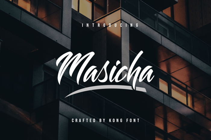 Masicha Font poster