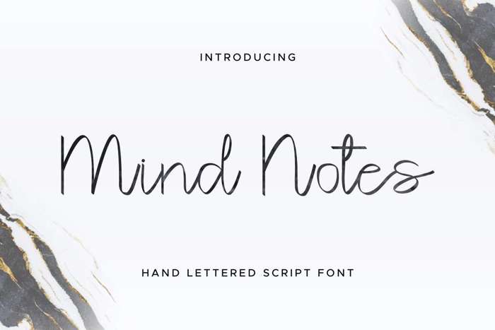 Mind Notes Font poster