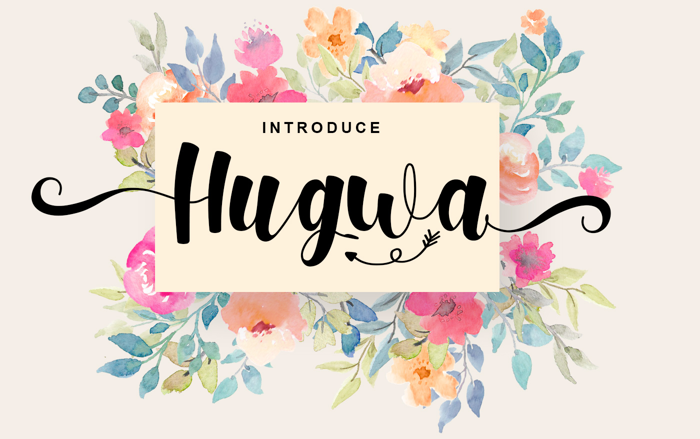 Hugwa Font poster