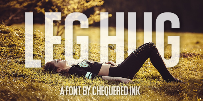 Leg Hug Font poster