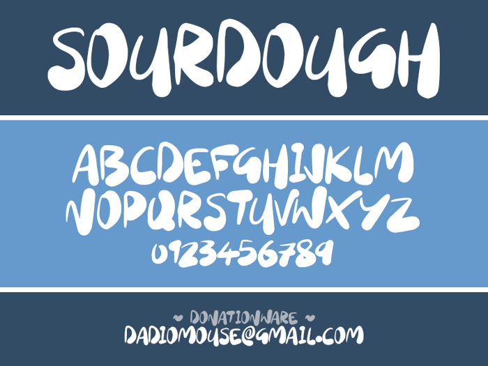 Sourdough Font poster