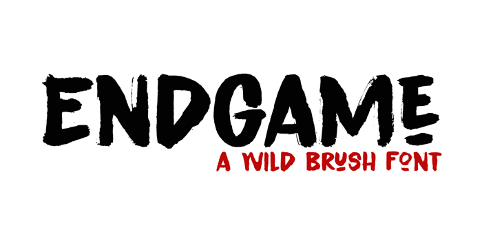 Endgame DEMO Font poster