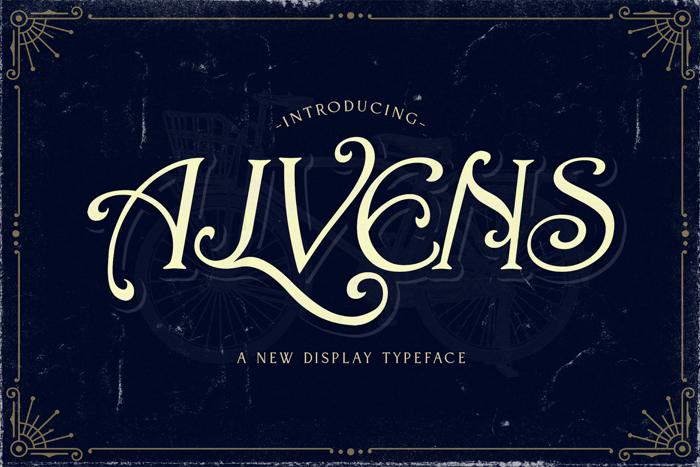 ALVENS Font poster