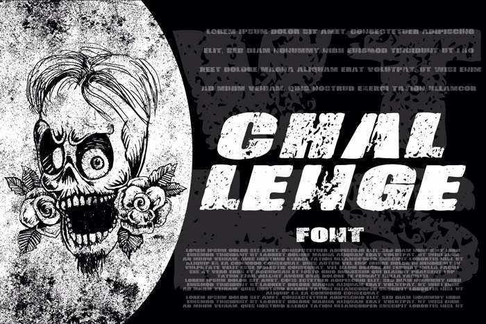 Vtks-Challenge Font poster