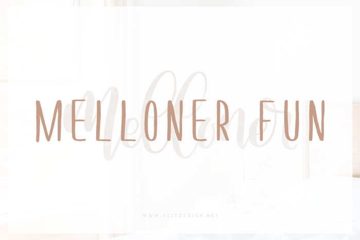 Melloner Fun Font poster