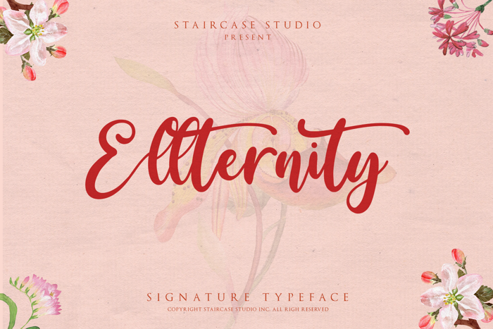 Ellternity Font poster