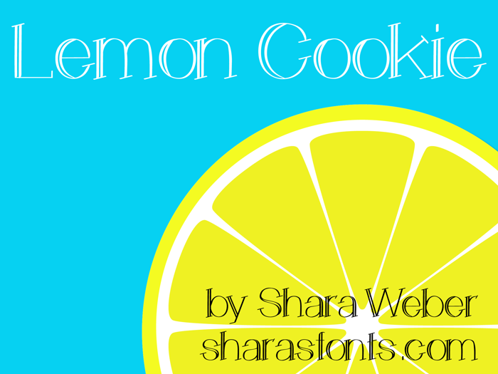 Lemon Cookie Font poster