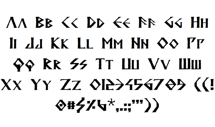 Anglodavek Font poster