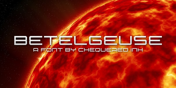 Betelgeuse Font poster