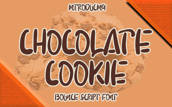 CHOCOLATE COOKIE Font poster