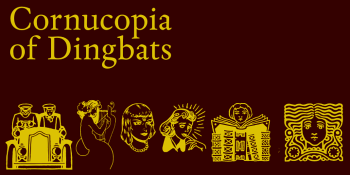 Cornucopia of Dingbats Font poster