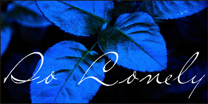So Lonely Font poster