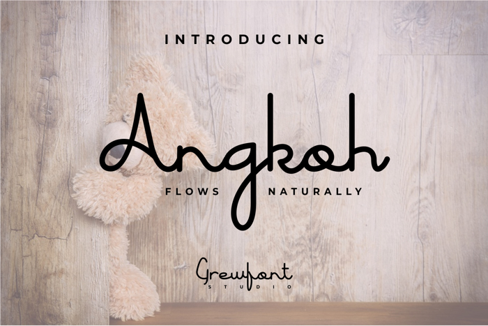 Angkoh Font poster