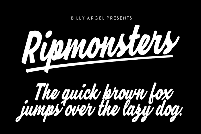 Ripmonsters Font poster