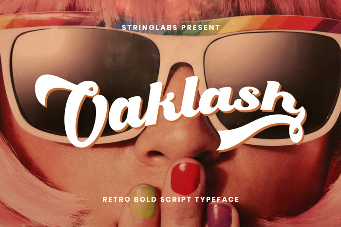 Oaklash Font poster