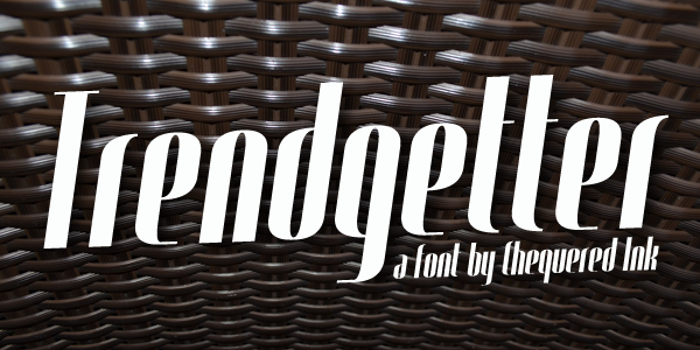 Trendgetter Font poster