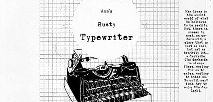 Ana's Rusty Typewriter Font poster