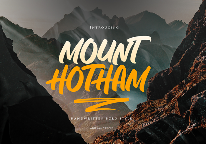 Hotham Font poster