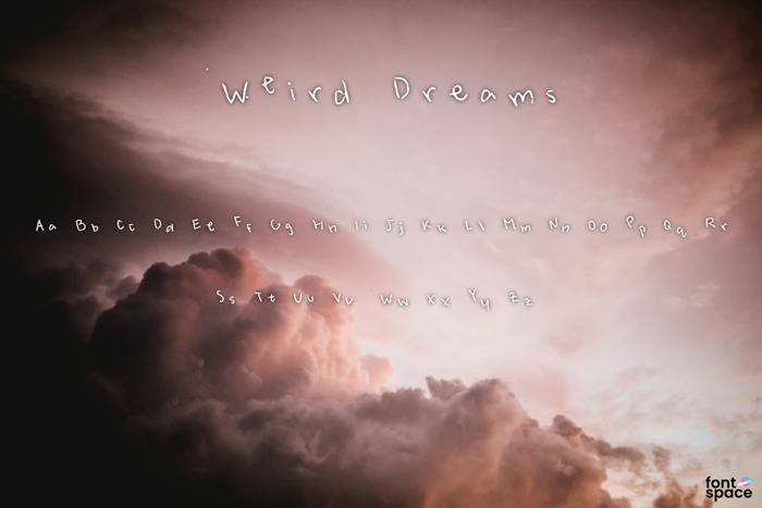 Weird Dreams Font poster