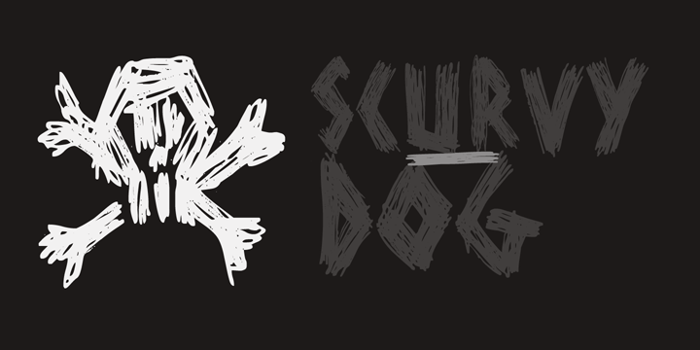 DK Scurvy Dog Font poster