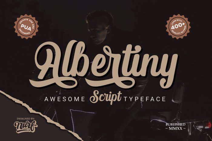 Albertiny Font poster